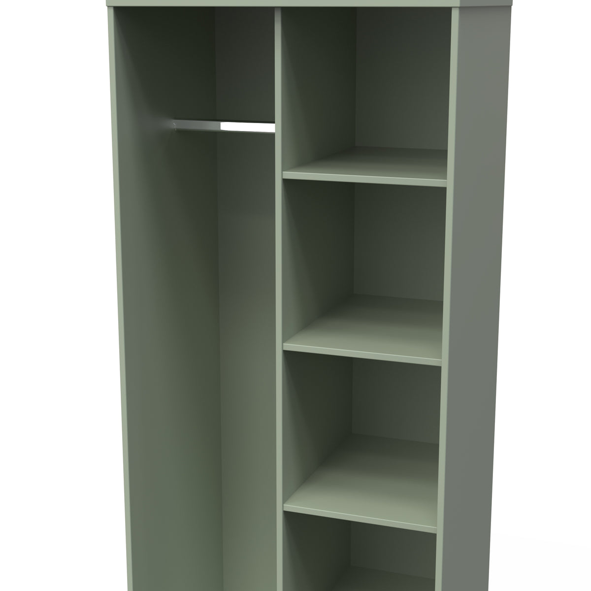 Hong Kong (Black Sleigh Legs) Tall Open Wardrobe