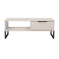 Hong Kong (Black Sleigh Legs) 1 Drawer Coffee Table