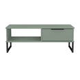 Hong Kong (Black Sleigh Legs) 1 Drawer Coffee Table