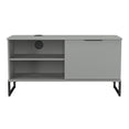 Hong Kong (Black Sleigh Legs) 1 Door 2 Shelf TV Unit