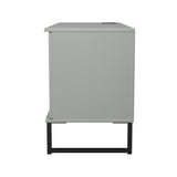 Hong Kong (Black Sleigh Legs) 1 Door 2 Shelf TV Unit