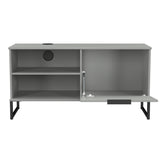 Hong Kong (Black Sleigh Legs) 1 Door 2 Shelf TV Unit