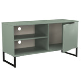 Hong Kong (Black Sleigh Legs) 1 Door 2 Shelf TV Unit