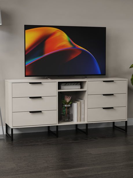 Hong Kong 6 Drawer TV Unit with legs