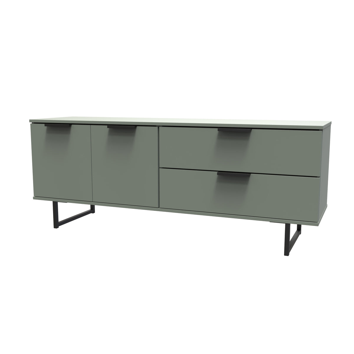 Hong Kong (Black Sleigh Legs) Sideboard Unit