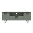 Hong Kong (Black Sleigh Legs) 2 Door 1 Drawer Wide TV Unit