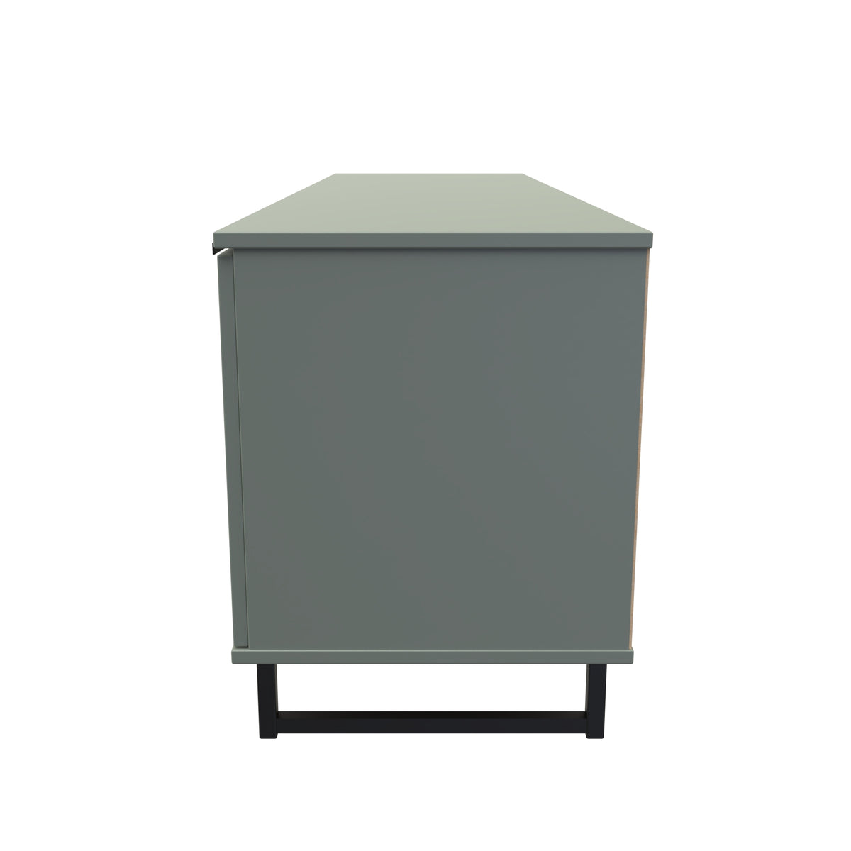 Hong Kong (Black Sleigh Legs) 2 Door 1 Drawer Wide TV Unit