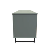 Hong Kong (Black Sleigh Legs) 2 Door 1 Drawer Wide TV Unit