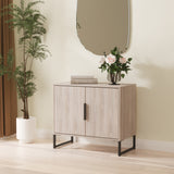 Hong Kong (Black Sleigh Legs) 2 Door Small Sideboard