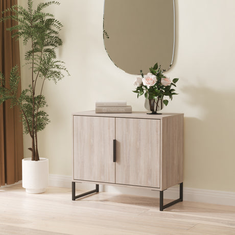 Hong Kong (Black Sleigh Legs) 2 Door Small Sideboard