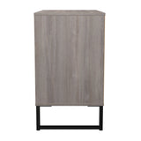 Hong Kong (Black Sleigh Legs) 2 Door Small Sideboard