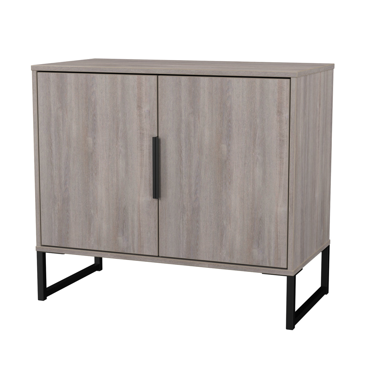 Hong Kong (Black Sleigh Legs) 2 Door Small Sideboard