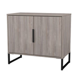Hong Kong (Black Sleigh Legs) 2 Door Small Sideboard
