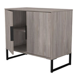 Hong Kong (Black Sleigh Legs) 2 Door Small Sideboard