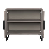 Hong Kong (Black Sleigh Legs) 2 Door Small Sideboard