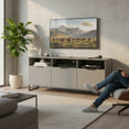 Hong Kong Multi-Media Large TV Unit with 3 Drop Doors