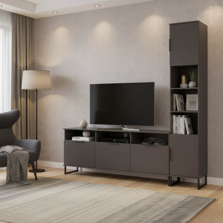 Hong Kong Multi-Media Set (TV Unit & Tall Upright LH)