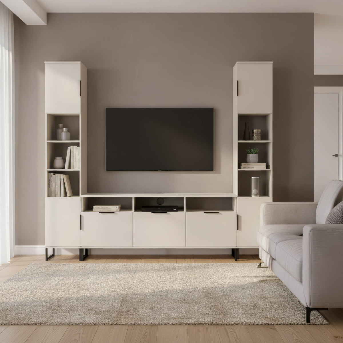 Hong Kong Multi-Media Set (Tall Upright LH, TV Unit & Tall Upright RH)