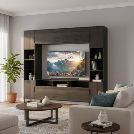 Hong Kong Multi-Media Set (Tall Upright LH, TV Unit, Tall Upright RH & Upper Unit)