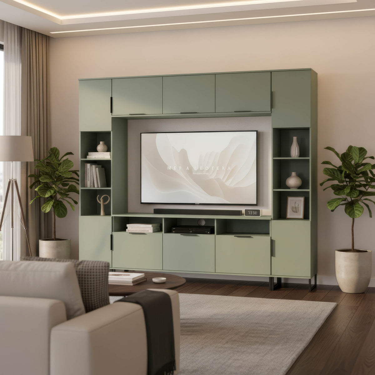 Hong Kong Multi-Media Set (Tall Upright LH, TV Unit, Tall Upright RH & Upper Unit)