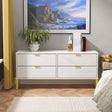 Hong Kong (Gold Sleigh Legs) 4 Drawer Bed Box
