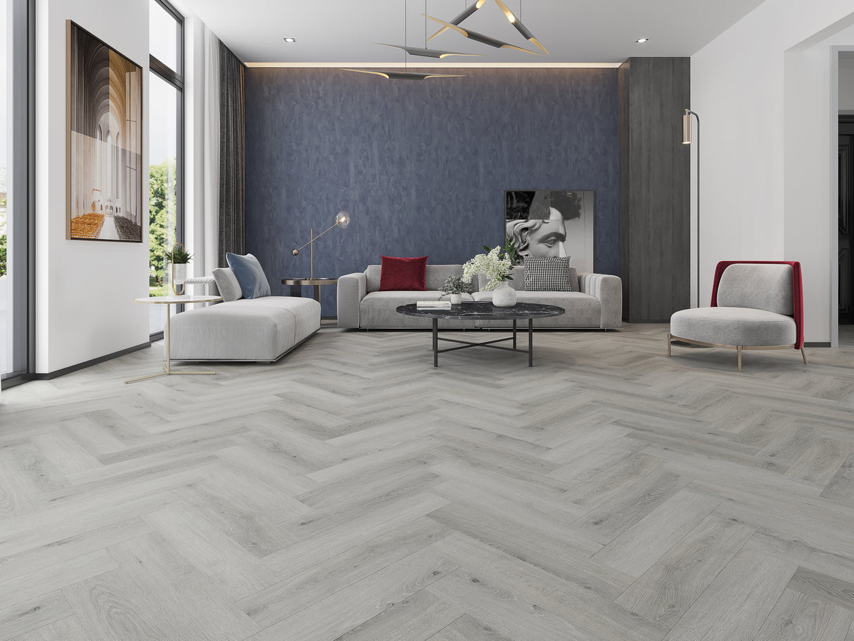 Alva Herringbone Havana Grey