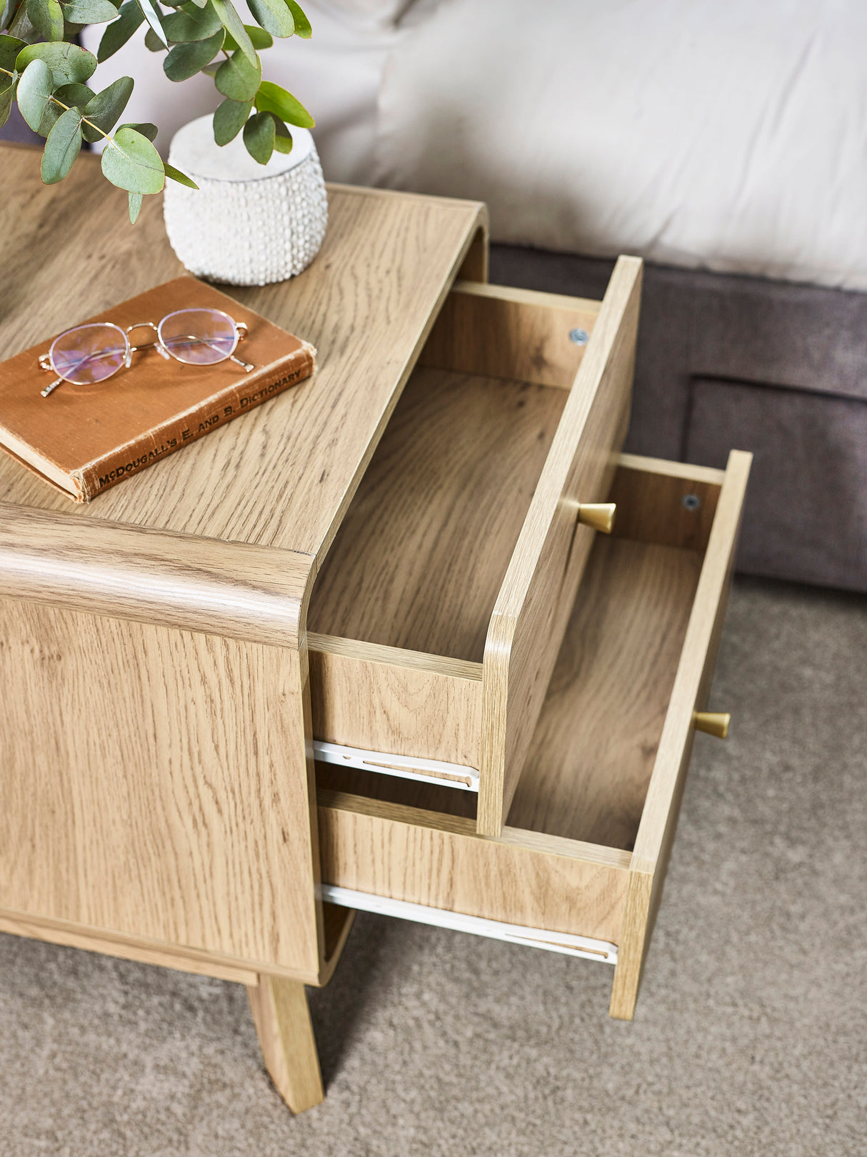 Ingrid 2 Drawer Bedside Table