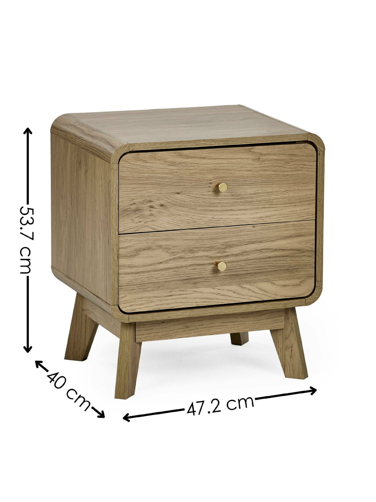 Ingrid 2 Drawer Bedside Table