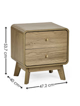 Ingrid 2 Drawer Bedside Table