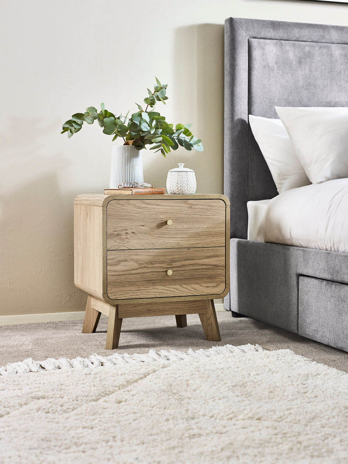 Ingrid 2 Drawer Bedside Table