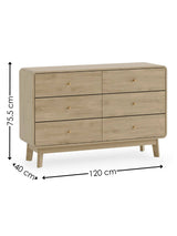 Ingrid 6 Drawer Wide Chest