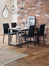 Jazz Fully Upholstered Stacking Dining Chair (Set of 4)