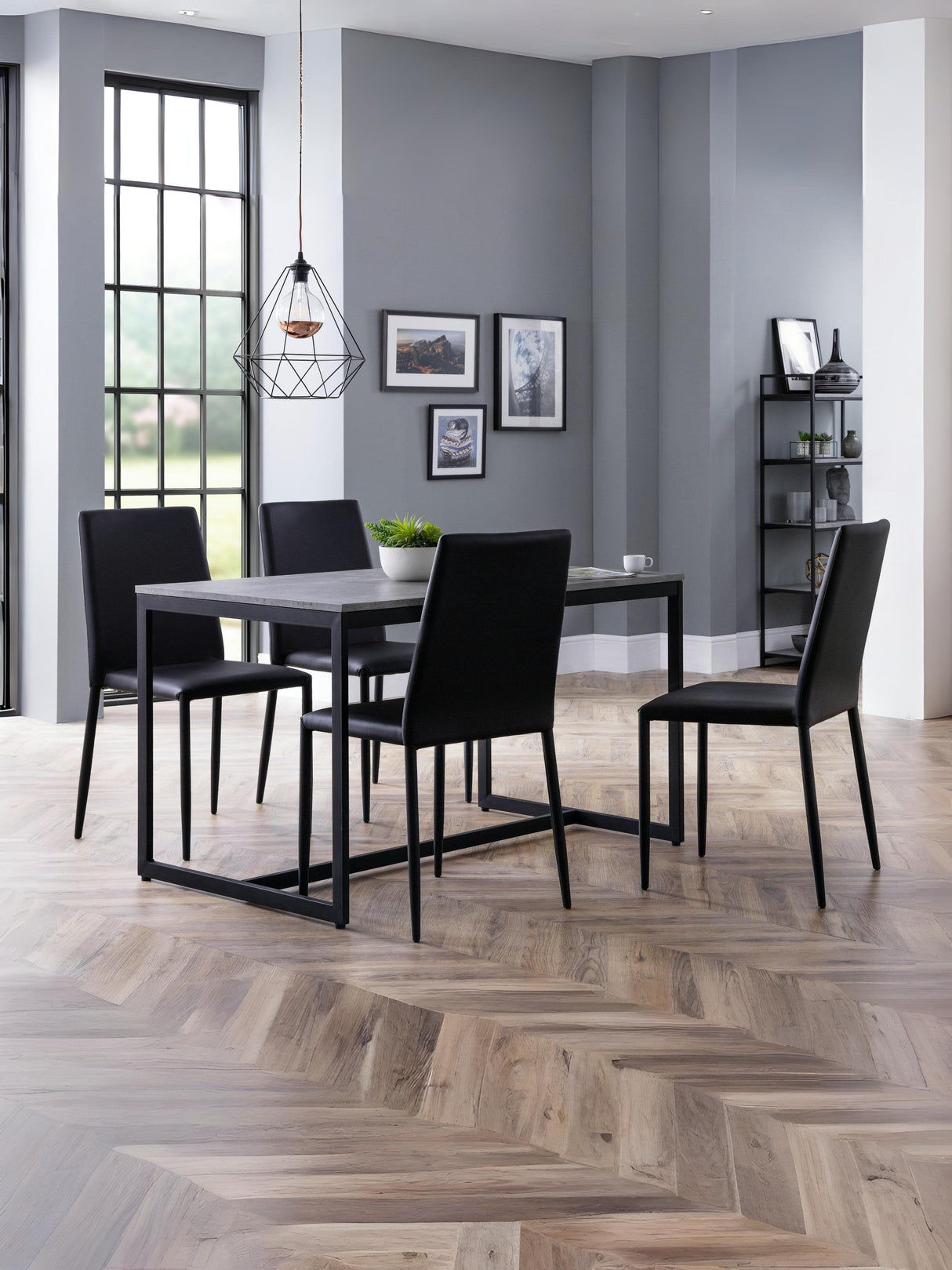 Jazz Fully Upholstered Stacking Dining Chair (Set of 4)
