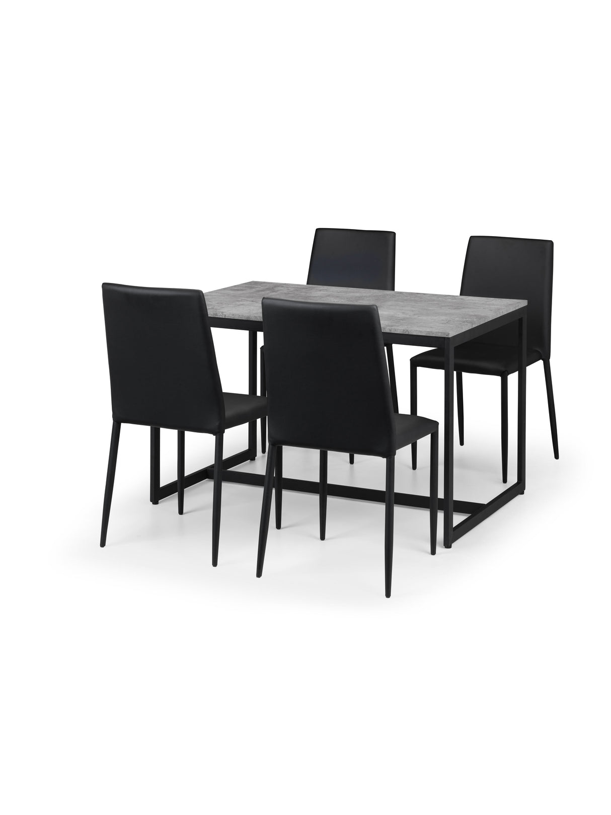 Jazz Fully Upholstered Stacking Dining Chair (Set of 4)
