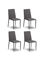Jazz Fully Upholstered Stacking Dining Chair (Set of 4)