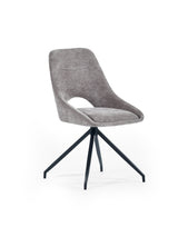 Jonah Upholstered Swivel Dining Chair with Return (Set of 2)