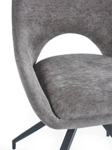 Jonah Upholstered Swivel Dining Chair with Return (Set of 2)