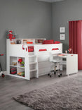 Jupiter Mid Sleeper Bed with Desk