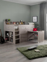 Jupiter Mid Sleeper Bed with Desk