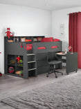 Jupiter Mid Sleeper Bed with Desk