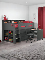Jupiter Mid Sleeper Bed with Desk