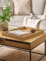 Kade Rectangular Coffee Table with Pull-Out Trays