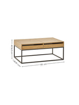 Kade Rectangular Coffee Table with Pull-Out Trays