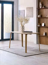 Kaito Rectangular 4 Seater Dining Table with Curved Legs