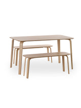 Kaito Rectangular 4 Seater Dining Table with Curved Legs