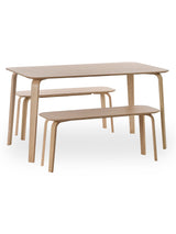 Kaito 2 Seater Dining Bench with Curved Legs