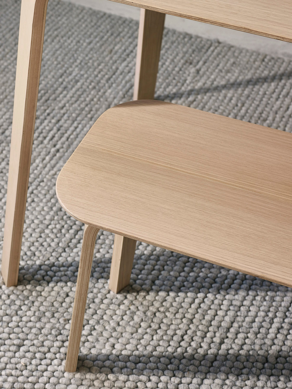 Kaito 2 Seater Dining Bench with Curved Legs