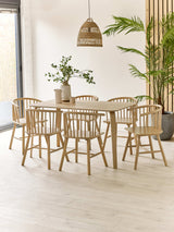 Kaito Spindle Back Dining Chair (Set of 2)