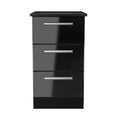 Knightsbridge 3 Drawer Bedside Cabinet