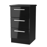 Knightsbridge 3 Drawer Bedside Cabinet